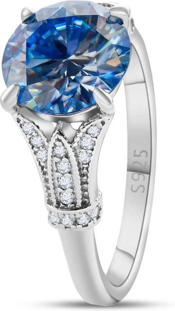 BIJOX STORY Solitär-Moissanit-Ring, 925 Silber, Damen - Bild 1