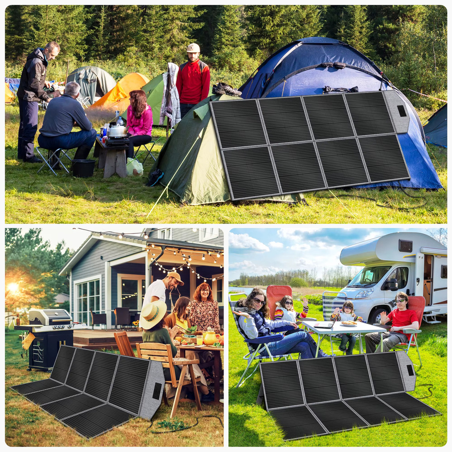 CTOLITY SP400-ETFE Faltbares Solarpanel 400W mit 41V 9.8A IP65 Wasserdicht für Powerstation, Wohnmobil und Camping - Bild 6