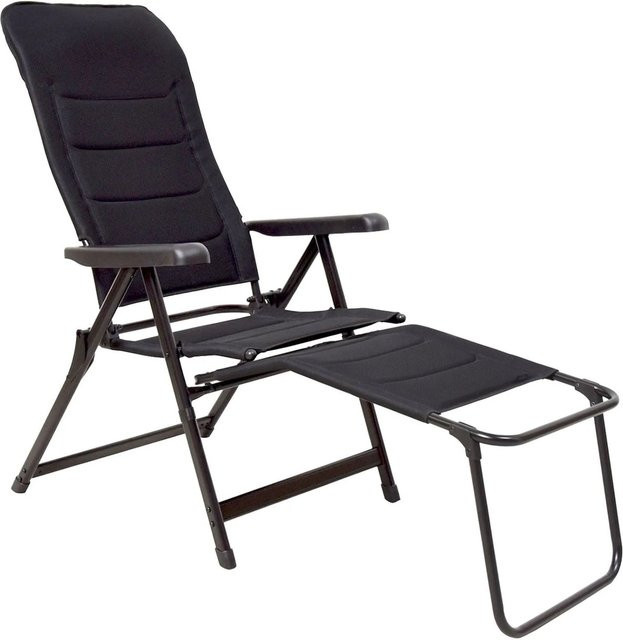 Osoltus Alu Camping Set mit Klappsessel und Fußablage in Black Magic Schwarz - Bild 1