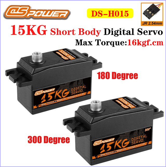 DSpower Digital Servo, Metallgetriebe, Low Profile, Schwarz - Bild 1