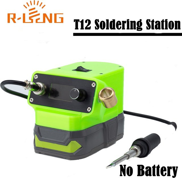 Ryobi OLED T12 Lötkolbenstation in Grün für ONE+ 18V Lithium-Batterien zur DIY-Reparatur - Bild 1
