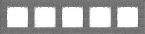 Siemens Schalterprogramm Delta Carbon 5fach Rahmen in Schwarz und Grau 5TG11152 - Bild 1