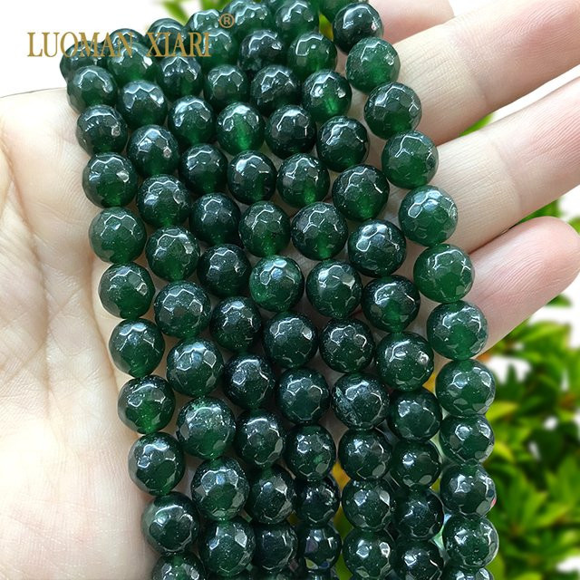 LUOMAN XIARI Perle, Chalcedon, Smaragd, 3–10 mm - Bild 1