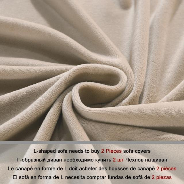 YZFZP L-förmiger Sofabezug aus Samt in Beige, elastischer und rutschfester Sesselbezug mit floralem Design für dein Wohnzimmer, Breite: 90-140 cm - Bild 1