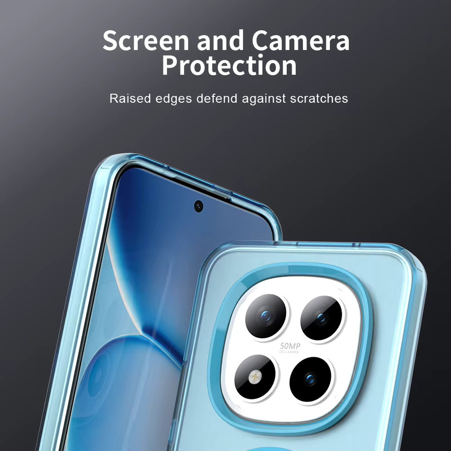 Transparente magnetische Schutzhülle für Xiaomi Redmi Note 15 14 13 12 Pro Plus und POCO X5 X6 X7 15C 5G mit kabelloser Ladefunktion und Rüstungsabdeckung - Bild 4