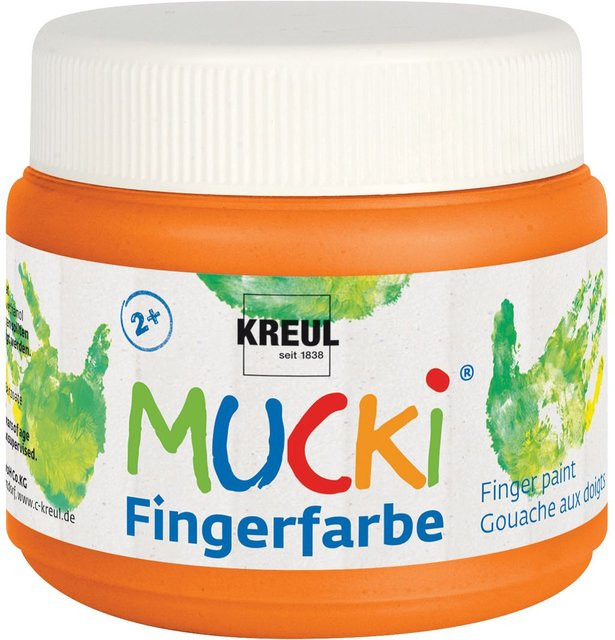 MUCKI Fingerfarbe Orange mit Bitterstoffen - Bild 1