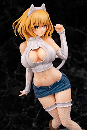 Daiki Kogyo Shiro-neko-chan Katzenmädchen Figur im 1/6 Maßstab aus PVC in Schwarz und Weiß nach Illustration von Mataro - Bild 3