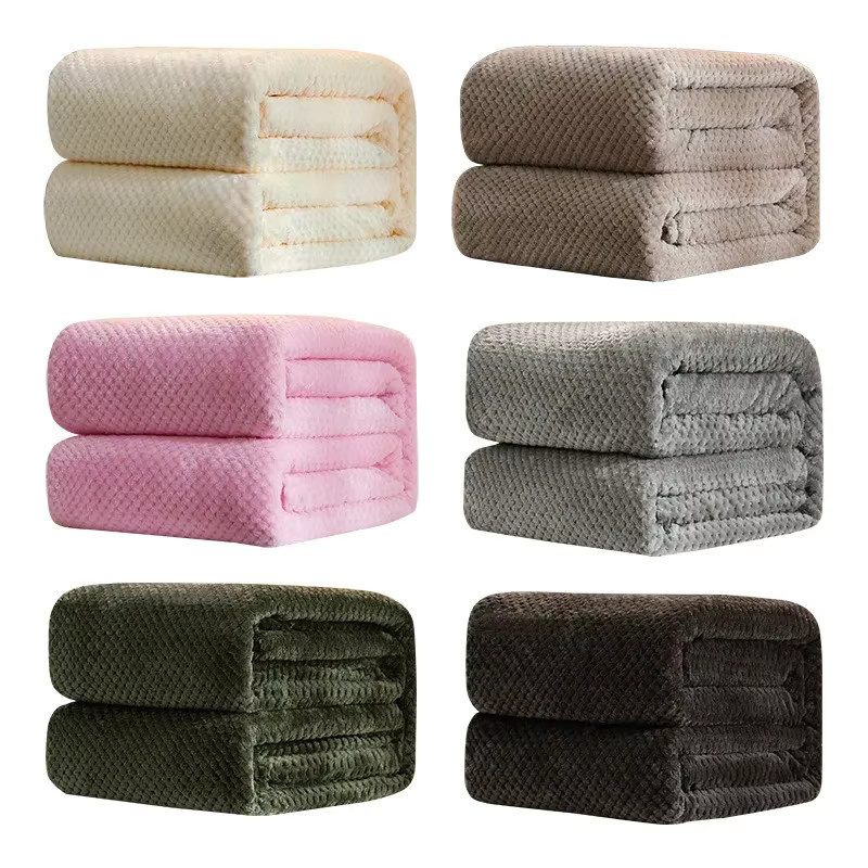 DANIVIVI Fleece Baby Decke für Neugeborene, Beige, B/T: 100 x 70 cm - Bild 4