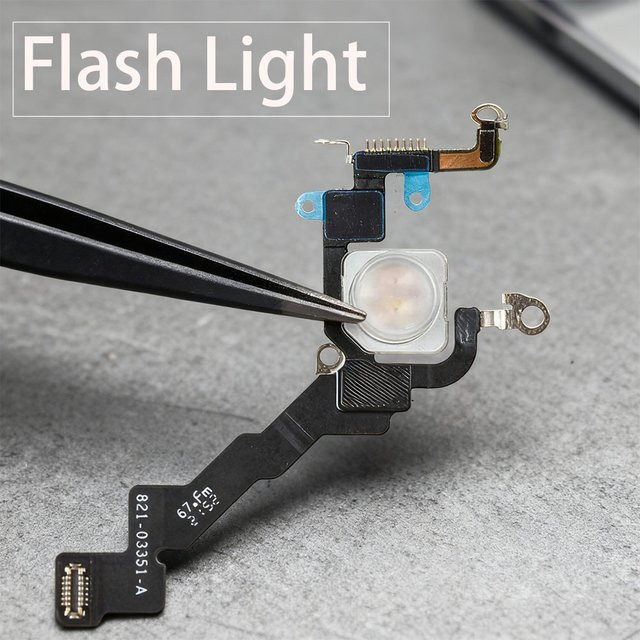 Ersatz-Blitzlicht in Schwarz für iPhone 13 Mini, Pro und Pro Max zur Reparatur - Bild 1
