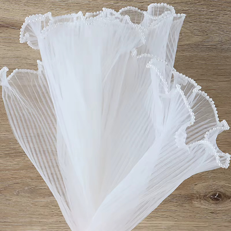 homearound Wellengarn Plissee Mesh Spitze für Blumenstrauß-Verpackung und Dekoration, Breite: 28 cm, 4 Yards pro Beutel - Bild 2