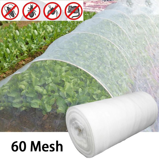 Transparentes Insektenschutznetz zur Gewächshausabdeckung und zum Schutz von Gartenpflanzen, Gemüse, Obst und Blumen - Bild 1