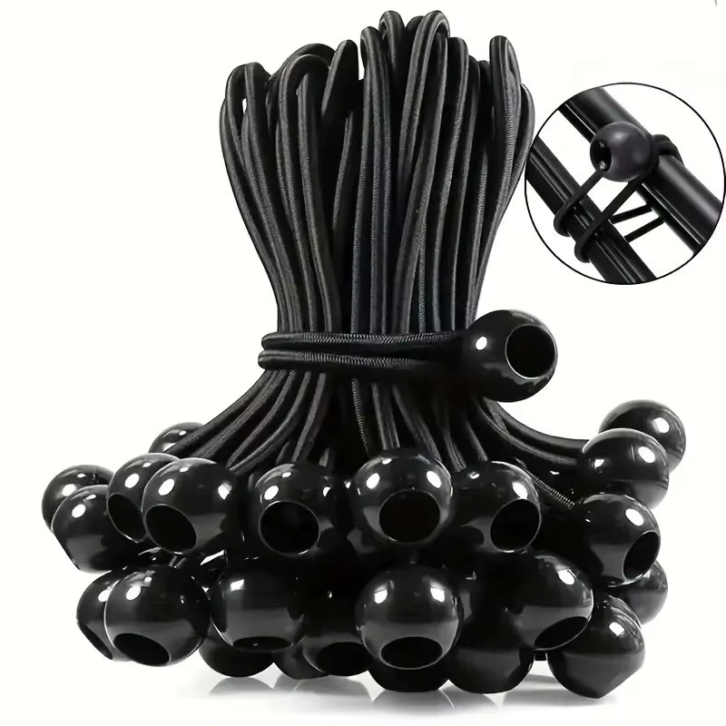 18 Stück elastische Gummiriemen in Schwarz, 10 cm für DIY-Projekte und Befestigungen - Bild 2
