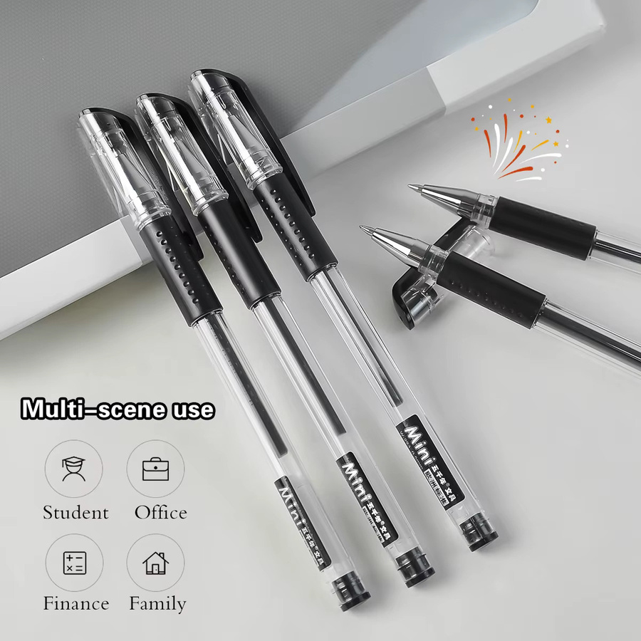 WQN Gelstift mit schwarzer Tinte und 0,5 mm Spitze für Business und Schule - Bild 2