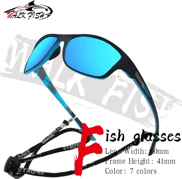 WALK FISH Sonnenbrille, Vollrand, blau, Unisex, polarisiert - Bild 1