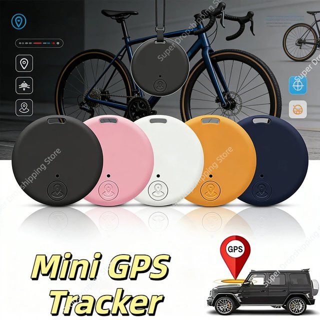 DIXSG Mini-GPS-Tracker mit Bluetooth 5.0 für Fahrrad-Diebstahlschutz und Ortung von Senioren und Kindern, Blau, kompatibel mit iOS und Android - Bild 1