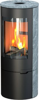 THERMIA Kaminofen Eos V3 aus Stahl in Schwarz mit 7 kW Leistung - Bild 1