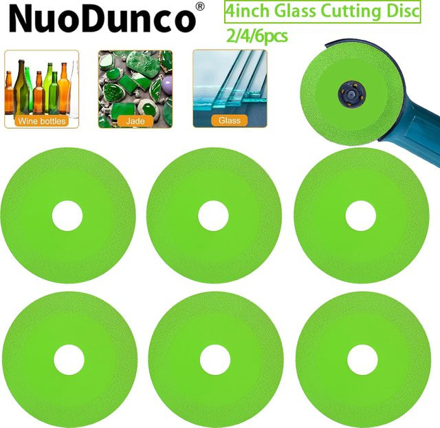 NuoDunco Diamant Trennscheibe aus Glas 100mm Ultra-dünnes Sägeblatt zum Schneiden und Schleifen von Jade, Kristall und Glasflaschen - Bild 1