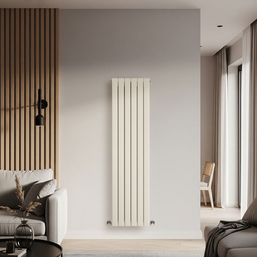 Delta Design Heizkörper Vertikal Einlagig in Weiß, Höhe: 160 cm, Breite: 42 cm - Bild 1