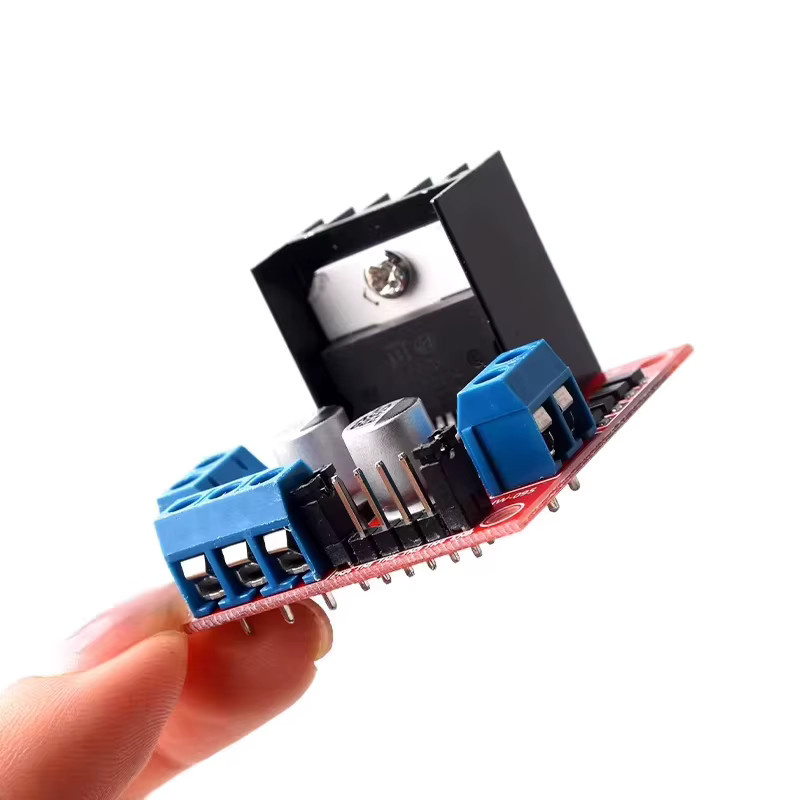 Snvi L298N DC-Motortreiber-Modul Dual H-Brücken-Controller-Board in Rot für Arduino Smart Car und Roboter - Bild 2