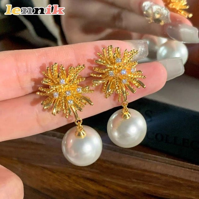 LENNIK Ohrringe, Perle, Gold, Damen - Bild 1