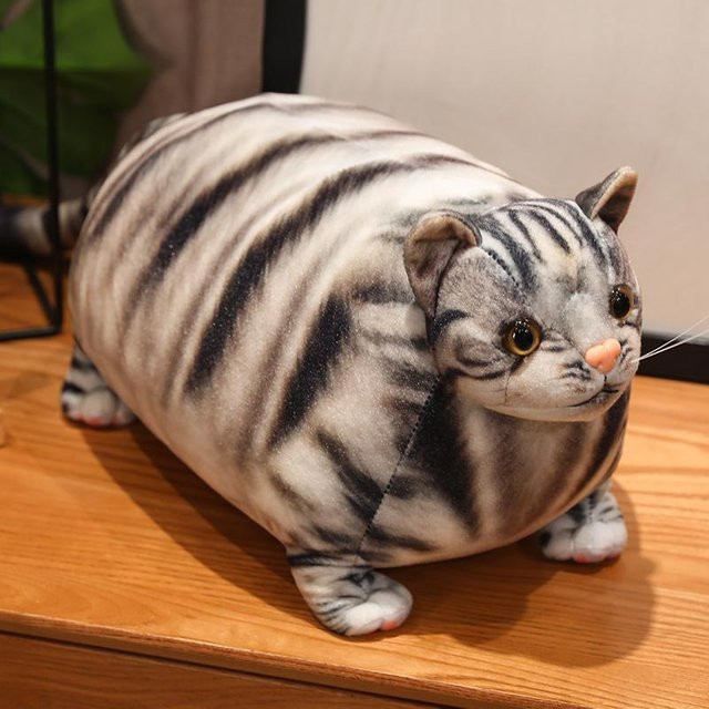 Katzen Plüschtier, Grau, 30cm, ab 14 Jahren - Bild 1