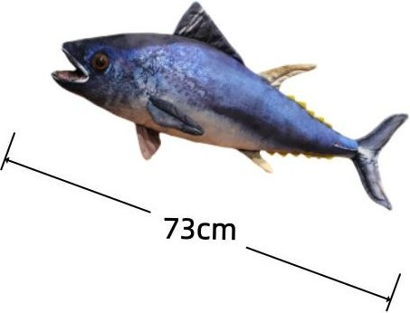 Yiran Health & Beauty Thunfisch Plüschtier, Meeresfisch, Blau - Bild 1