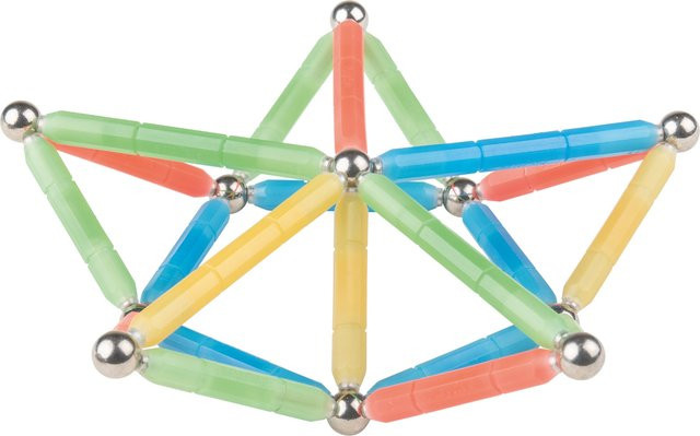 PLAYTIVE Magnetbausatz Stäbe leuchtend bunt - Bild 1
