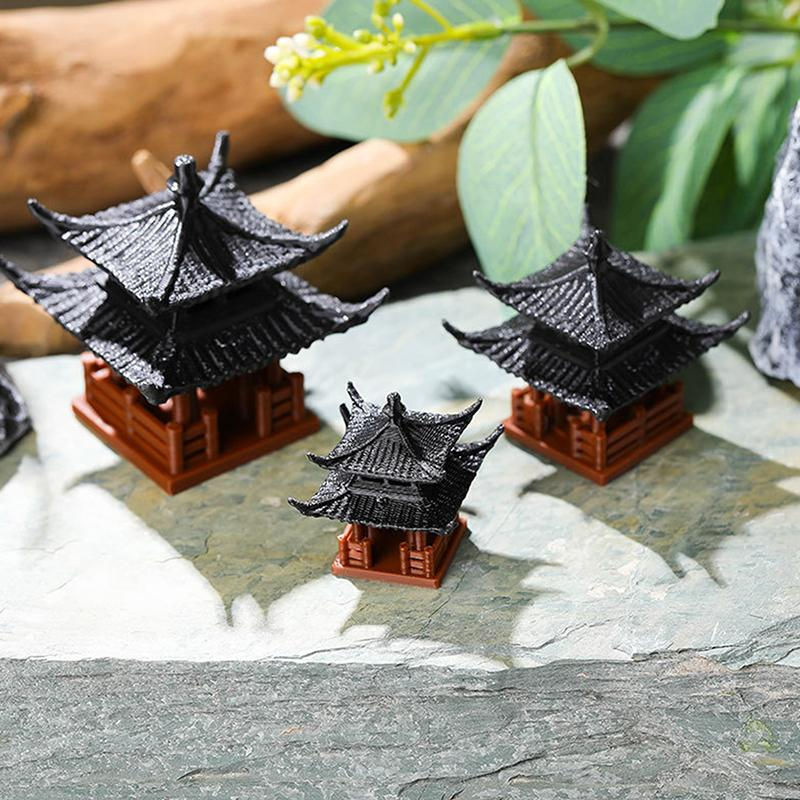 ToyToys Mini Pagodenstatue als japanische Pavillondekoration für Zen-Gärten, Aquarium und Bonsai, mehrfarbig, Höhe: 6,3 cm - Bild 5