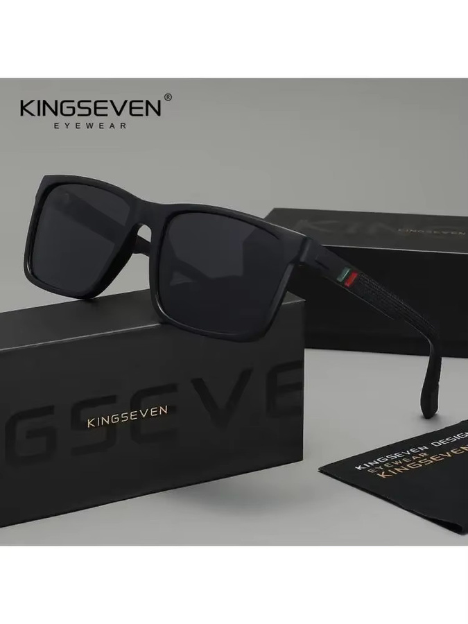 KINGSEVEN Sonnenbrille, Vollrand, Square, Kunststoff, Unisex - Bild 4