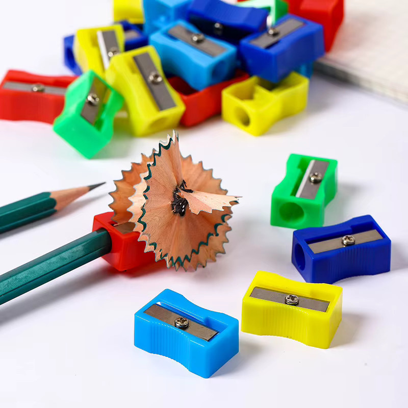 20er Set Mini Bleistiftspitzer aus Kunststoff in Multicolor mit Anti-Slip-Design für Kinder und Schule - Bild 4