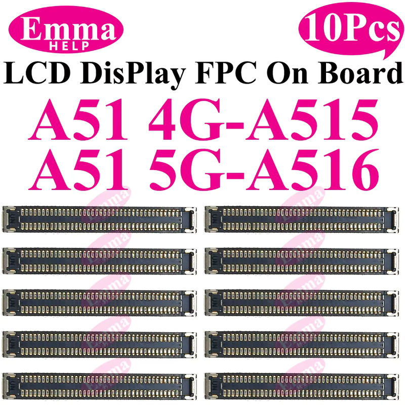 EmmaHelp FPC-Anschluss Display-Bildschirm für Samsung LCD Modelle A51 A50 A70s A40 A30S A21 A20S A10S M12 M14 M15 M16 in Schwarz - Bild 2