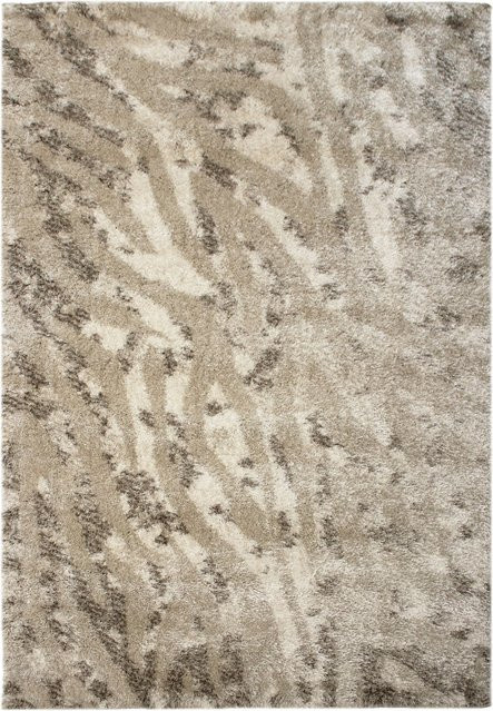 Shaggy-Teppich Tiermotiv DOVEL von Kadima Design in Natur und Beige, Breite: 80 cm, Länge: 150 cm - Bild 1