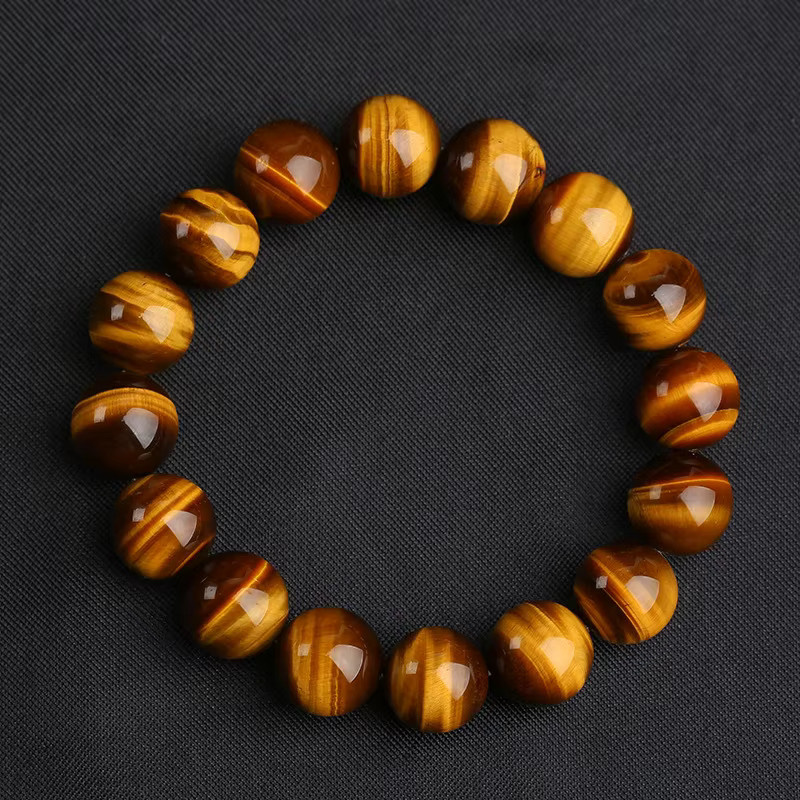 Noter Armband, Tigeraugen Stein, Perle, Braun, Herren - Bild 2