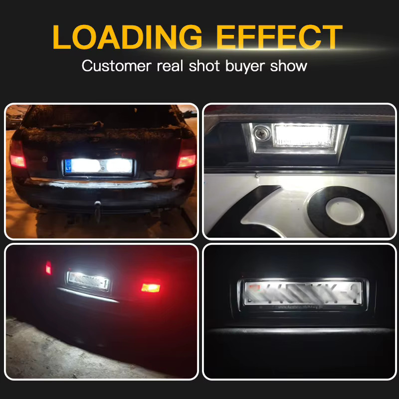 APMATAUTO 2er Set LED Kennzeichenbeleuchtung Canbus Fehlerfrei für Audi A6 C5 B4 Avant Wagon und Audi RS6 RS6 Plus 12V - Bild 6