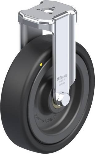 Blickle Bockrolle BKRA-VPA 126K-EL in Schwarz mit 125 mm Rad-Durchmesser und 95 kg Tragfähigkeit - Bild 1