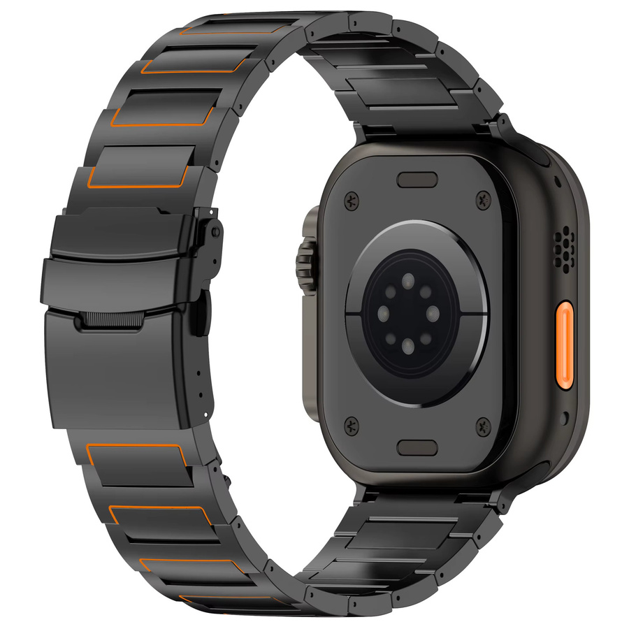 Uhrenarmband Titan, Edelstahl, Schwarz, Unisex - Bild 3