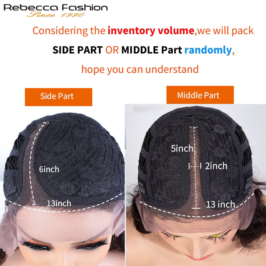 Rebecca Youth Kurzhaarperücke, glatte Echthaar-Lace-Perücke, Bob mit Seitenpartie - Bild 3