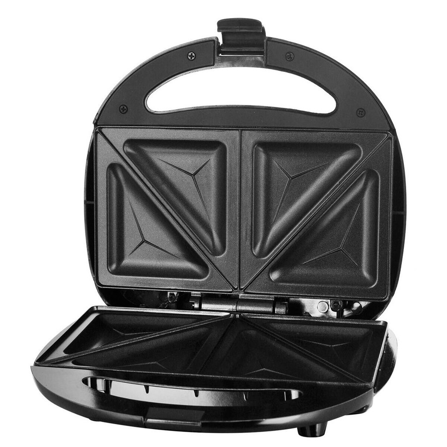 Emerio Sandwichtoaster ST-120889 in Silber und Schwarz aus Edelstahl und Kunststoff, B/H/T: 21,8 x 7,7 x 20,2 cm - Bild 4