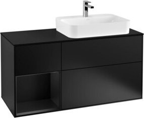V&B Waschtischunterschrank Finion in Blau lackiert, Breite: 120 cm, Tiefe: 50,1 cm, Höhe: 50,1 cm - Bild 1