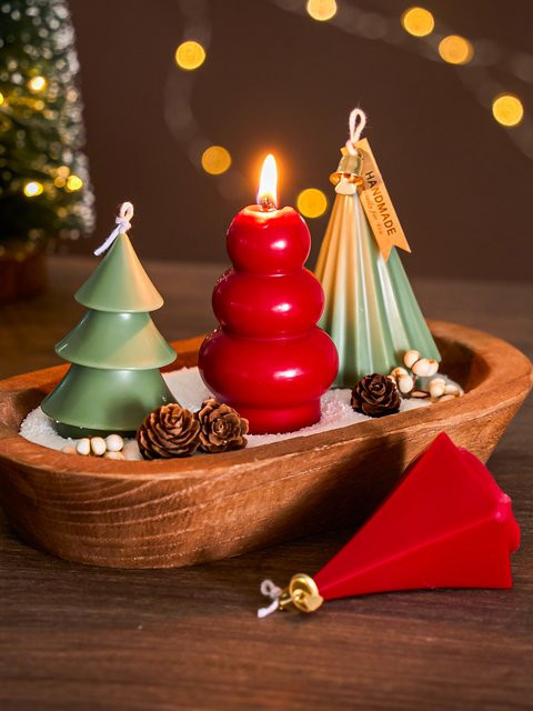 UDOCOOL 3D Weihnachtsbaum Silikonform für DIY Kerzen, Seifen und Gips zur Herstellung handgemachter Weihnachtsdekoration - Bild 1