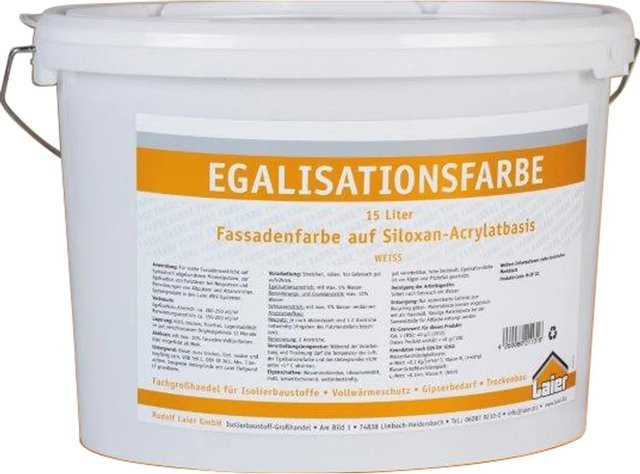 Laier Egalisationsfarbe Weiß, matt, wasserbasiert, schimmelresistent, 15 l - Bild 1