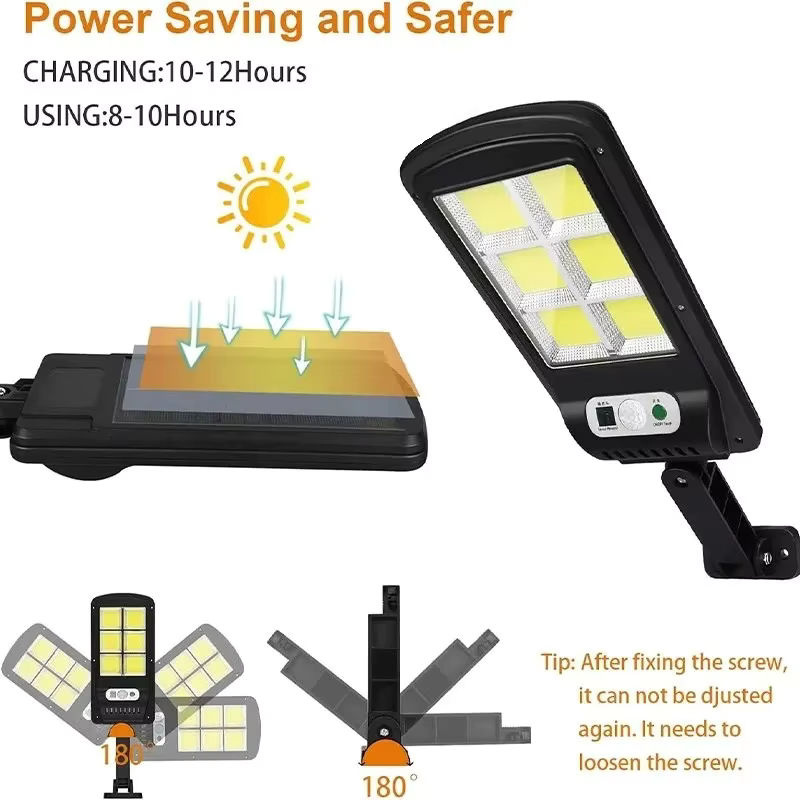 IRALAN Solar-LED-Wandleuchte in Schwarz mit Bewegungsmelder für Garten und Terrasse - Bild 5