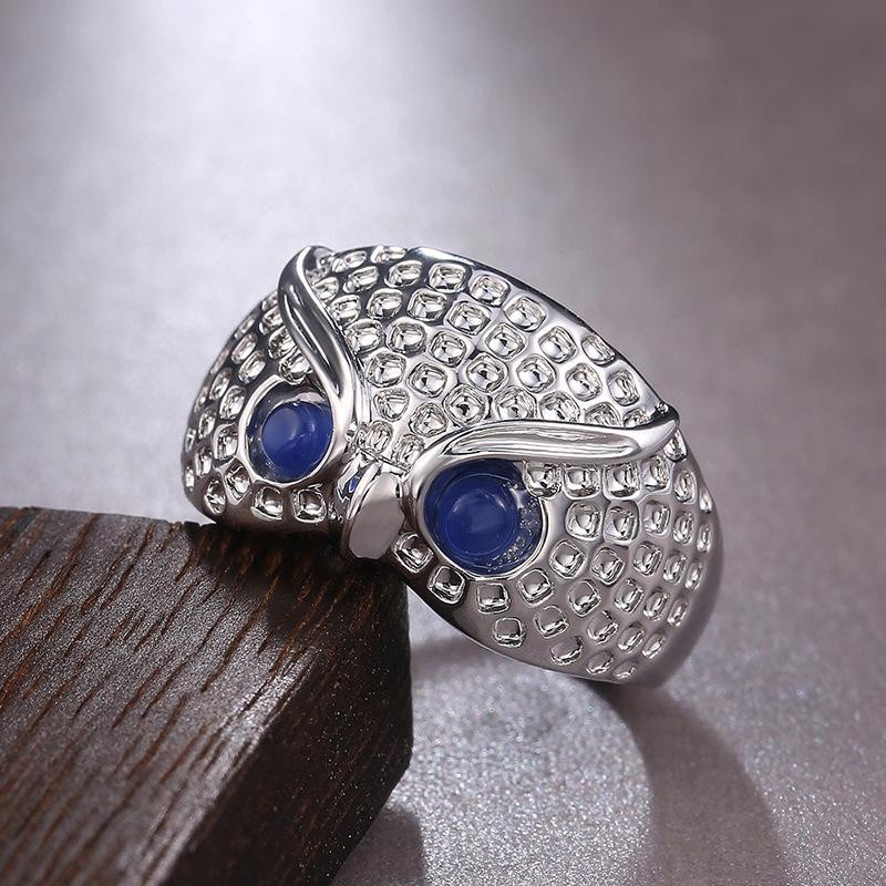 Eulen Ring, 925 Silber, Zirkonia, Damen - Bild 2