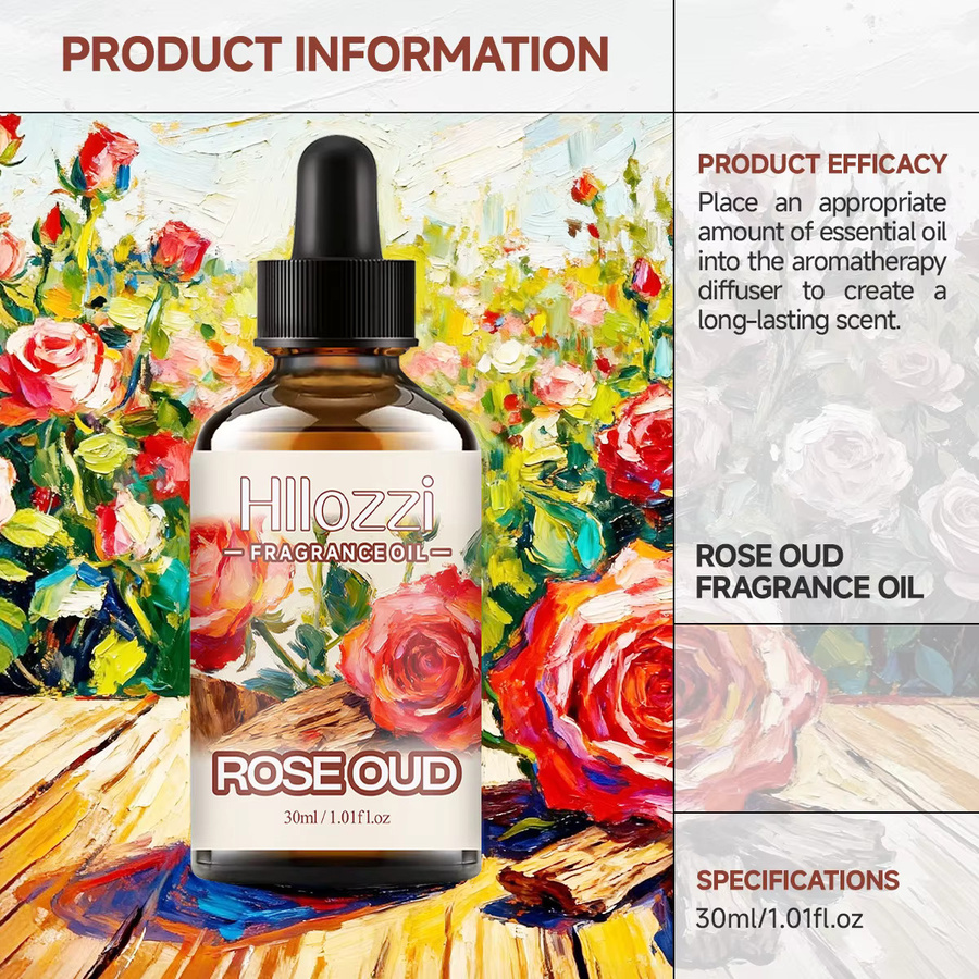 Hllozzi Rose Oud Duftöl, Unisex, Haar- und Körperpflege - Bild 4