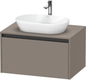 Duravit Waschtischunterschrank Ketho.2, Grau, Wandhängend, B/T/H: 80 x 55 x 45,9 cm - Bild 1