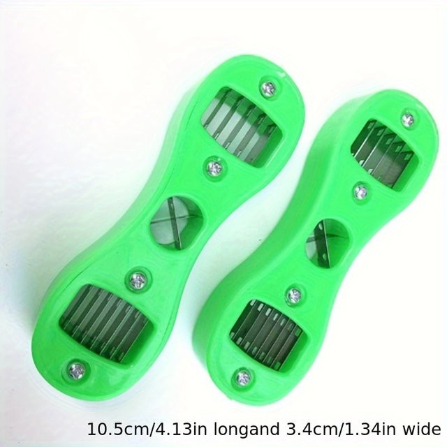DUTRIEUX Green Bean Slicer aus Kunststoff in Grün, Breite: 3,4 cm, Länge: 10,5 cm - Bild 1