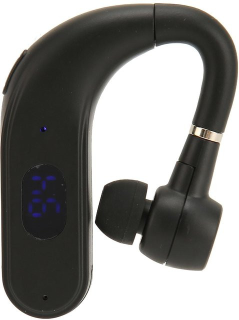 Andoer Knochenleitungs-Ohrhörer Bluetooth Kabellos mit LED-Digitalanzeige und austauschbaren Batterien in Schwarz - Bild 1