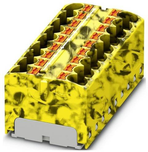 Phoenix Contact Verteilerblock Schwarz-Gelb mit Schraubanschluss 8er-Set - Bild 1