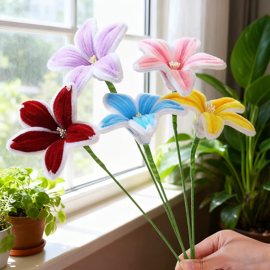 MEIHON Lilie DIY Blume Calla, Kreatives Handwerk, 5-teiliges Set - Bild 2