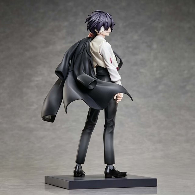 Bandai Bungou Stray Dogs Dazai Osamu Actionfigur, 22cm, Kunststoff - Bild 1